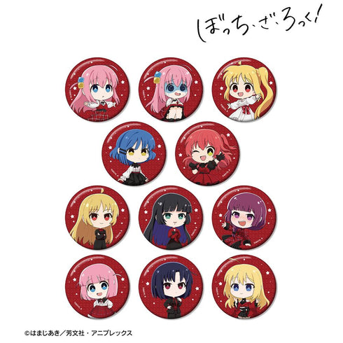 『ぼっち・ざ・ろっく!』トレーディング ちびキャラ 赤いドレスver. グリッター缶バッジ(単位/BOX)【202510再販】